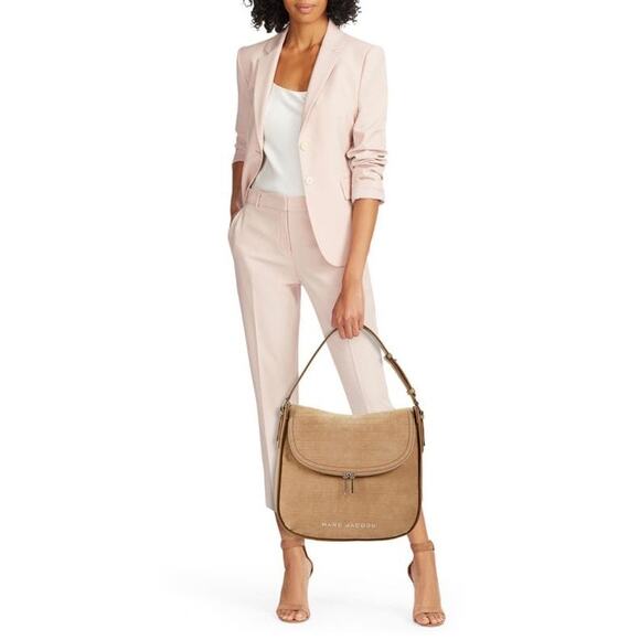 MARC JACOBS Groove Leather Dusty Gray Hobo Shoulder Bag - Picture 10 of 10